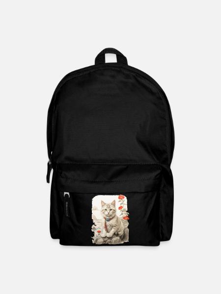 Chats domestiques, Propriétaire, Chat mignon, Chats, Dame - Sac à dos - noir