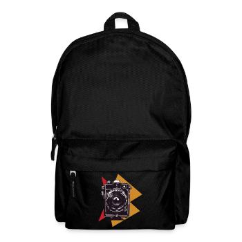 Vintage Fotokamera Aesthetic & Retro Fotoapparat - Rucksack - Schwarz - Vorne