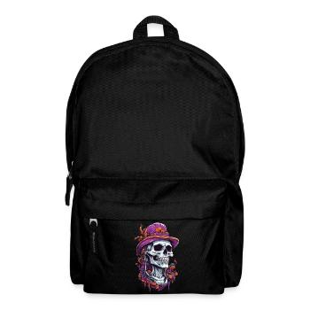 Crâne psychédélique Art Goa Trance champignons - Sac à dos - noir - Devant