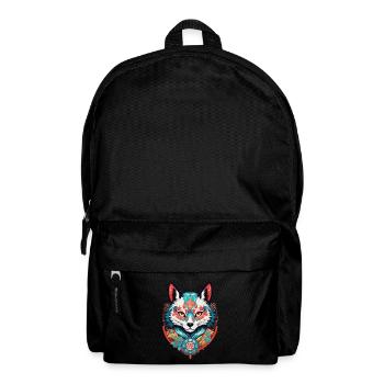 Japanese Kitsune Mask Anime Kawaii Fox Ghost - Backpack - black - Front