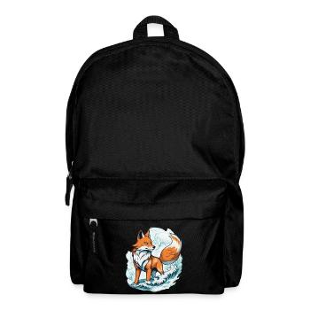 Japanese Kitsune Mask Kawaii Fox Spirit Design - Backpack - black - Front