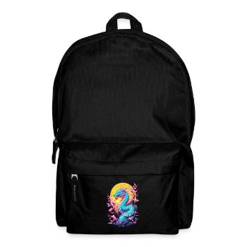 Dragon Anime Style japonais Vintage Esthétique - Sac à dos - noir - Devant