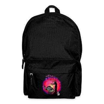 Halloween Cat Cats Mouse Mice - Backpack - black - Front