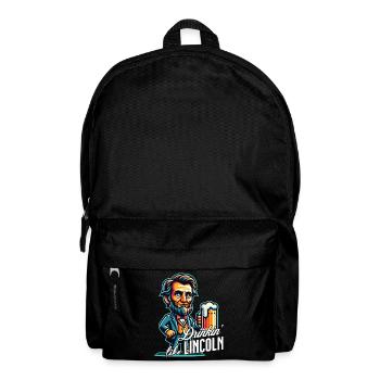 Boire comme Lincoln Design vintage rétro - Sac à dos - noir - Devant