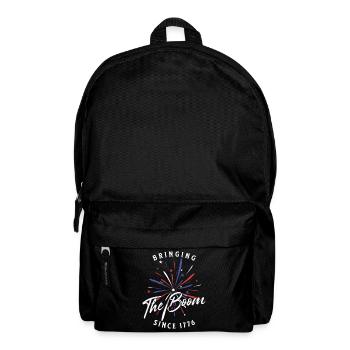 Brings the boom since 1776 retro vintage design - Backpack - black - Front