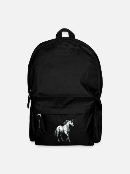 Einhorn Tier - Rucksack - Schwarz