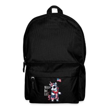 Mignon Licorne des États-Unis 4 de juillet Drapeau américain - Sac à dos - noir - Devant