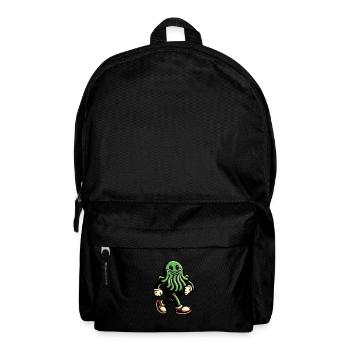 Happy Cthulhu Mascot Funny Monster - Backpack - black - Front