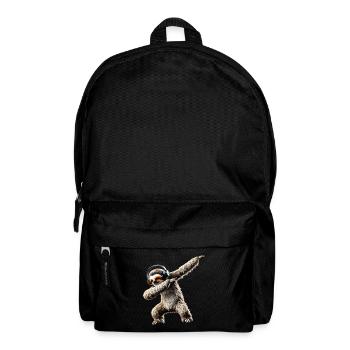 Lustiges Dabbing Faultier Dance Tierliebhaber Dab - Rucksack - Schwarz - Vorne