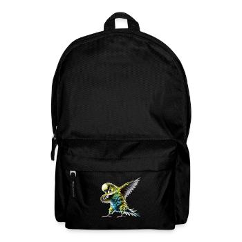 Drôle Dabbing Perruche Oiseau Amoureux des animaux - Sac à dos - noir - Devant