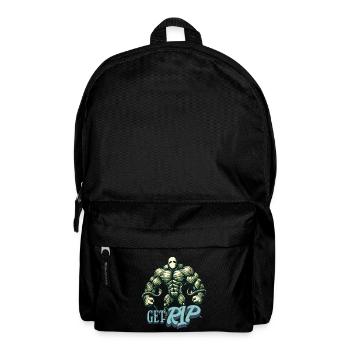 Lustiger Wortspiel Spruch Muskulöser Zombie - Rucksack - Schwarz - Vorne