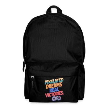 RÊVES PIXÉLISÉS, VRAIES VICTOIRES - Sac à dos - noir - Devant