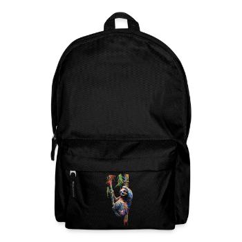 Drôle paresseux Art Animal paresseux animaux animaux sauvages - Sac à dos - noir - Devant