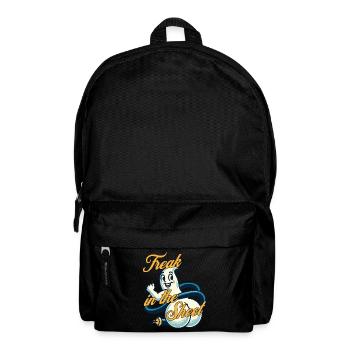 Freak In The Sheet Funny Ghost Design - Backpack - black - Front