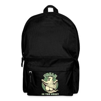 Freak in the Sheet Funny Halloween Ghost - Backpack - black - Front