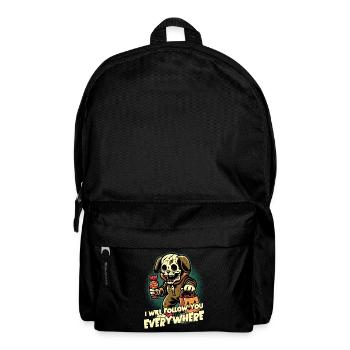 Halloween squelette chien collection de bonbons - Sac à dos - noir - Devant