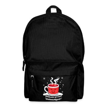 Glühwein: Weihnachtsgeist in der Tasse - Rucksack - Schwarz - Vorne