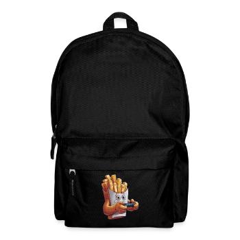 Funny Fast Food Gaming Pizza Gamer Gamer Gaming - Backpack - black - Front