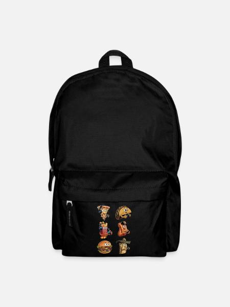 Drôle Fast Food Gaming Pizza Gamer Gamer Gaming - Sac à dos - noir