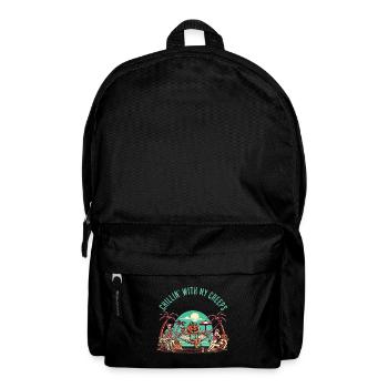Chillin' With My Creeps Pumpkin - Backpack - black - Front
