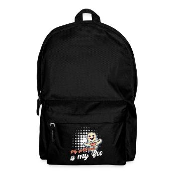 My girlfriend is my boo ghost love - Backpack - black - Front