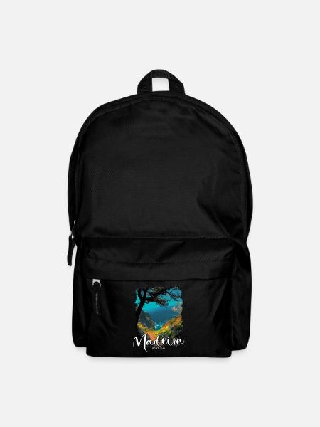 Madeira Island Portugal Urlaub Souvenir Reisen - Rucksack - Schwarz