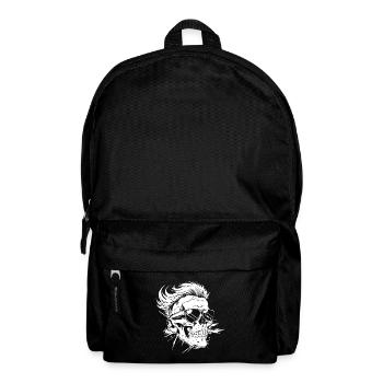 Punker Totenkopf Party - Rucksack - Schwarz - Vorne