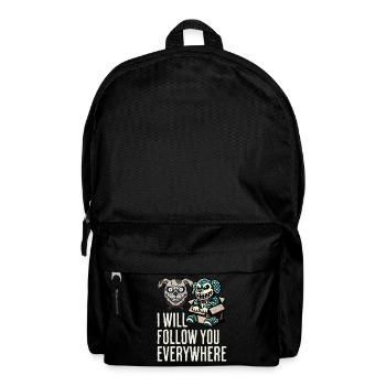 Je te suis partout chien et poupée effrayants - Sac à dos - noir - Devant