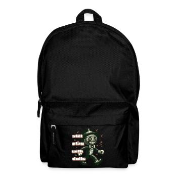 Voodoo Doll Creepy Party Design Still Playing - Backpack - black - Front