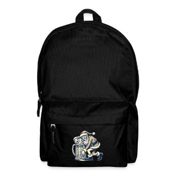 Drunk Santa Claus with beer mug - Backpack - black - Front