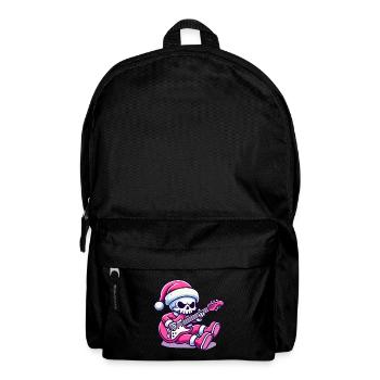 Christmas Skeleton Rocks Guitar Christmas - Backpack - black - Front