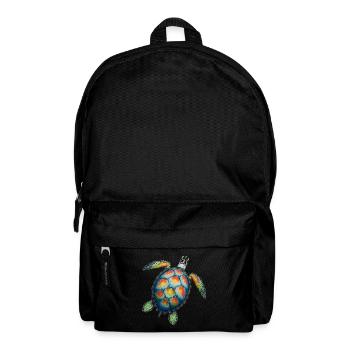 Amoureux des tortues de mer Motif safari animalier - Sac à dos - noir - Devant