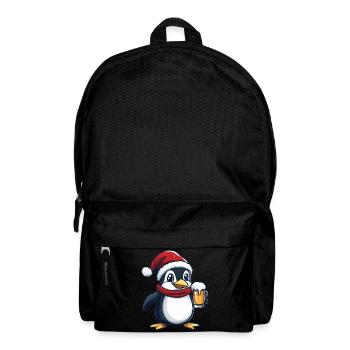 Pinguin Weihnachten Bier Lustig - Rucksack - Schwarz - Vorne