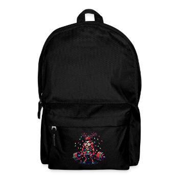 Noël Entraînement musculaire Renne Bodybuilder - Sac à dos - noir - Devant