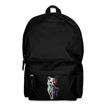 Lustiger Roboter Fuchs Cyborg Tier Fox Süßer Fuchs - Rucksack - Schwarz - Vorne