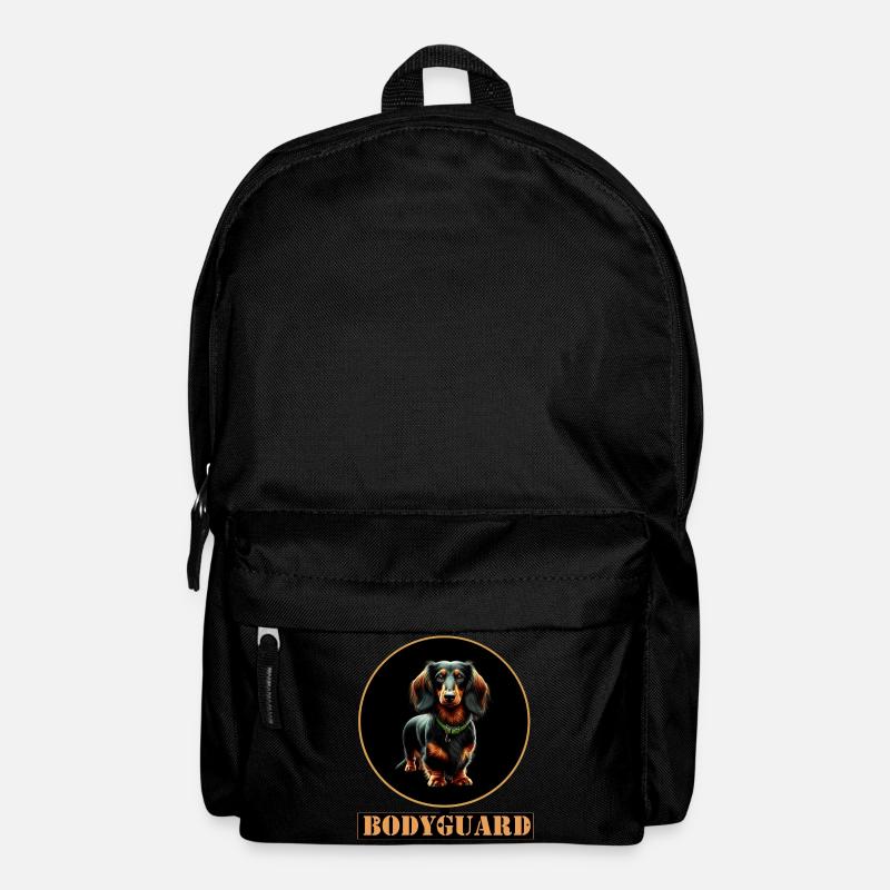 Bodyguard Dackel Langhaardackel - Rucksack - Schwarz