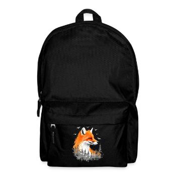 Fox Lover Woodland Flowers Art Foxes Cute Fox - Backpack - black - Front