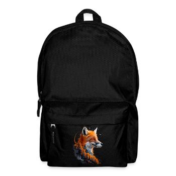 Fox Lover Woodland Flowers Art Foxes Cute Fox - Backpack - black - Front