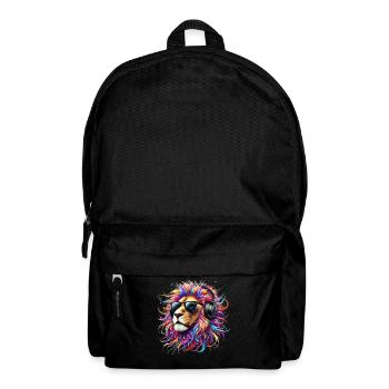 Lion Lover Wildlife Safari Art Lion Colorful - Backpack - black - Front
