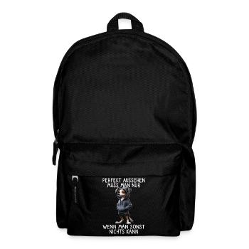 Lustiges Hunde Spruch Tierliebhaber Funny Dog Hund - Rucksack - Schwarz - Vorne