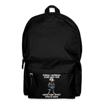 Funny Dog Saying Animal Lover Funny Dog Dog - Backpack - black - Front