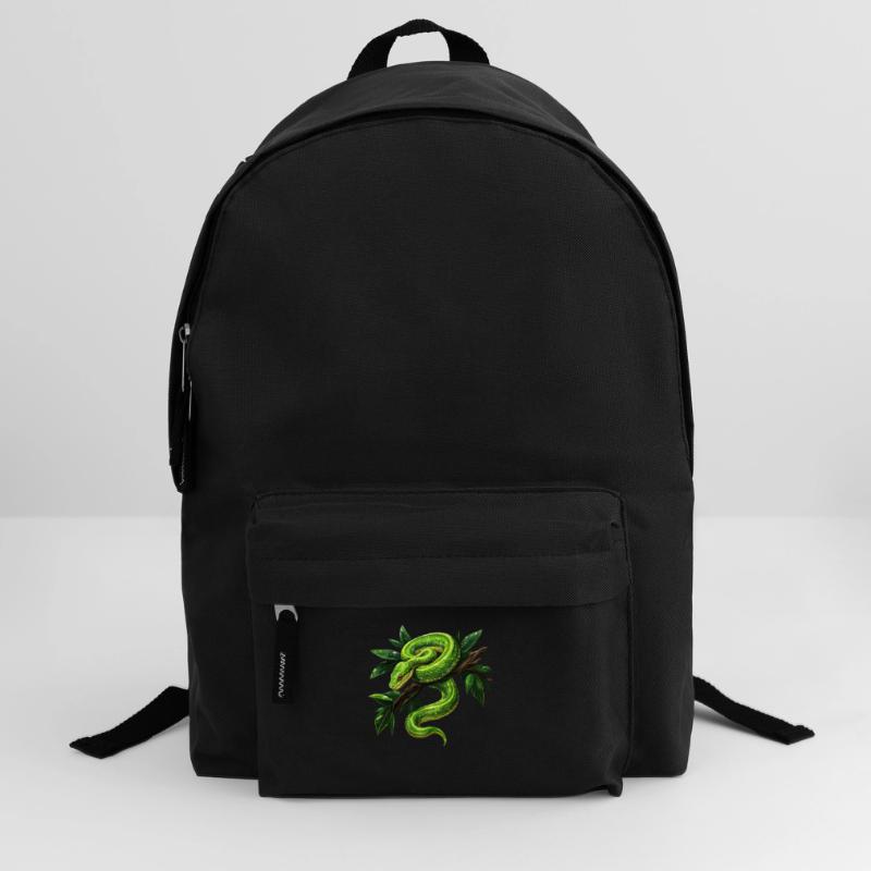 Green Tree Python Snakes Lover Terrarium Backpack