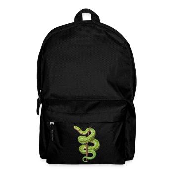 Arbre vert Python Serpents Amoureux Terrarium - Sac à dos - noir - Devant