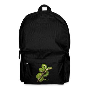 Arbre vert Python Serpents Amoureux Terrarium - Sac à dos - noir - Devant