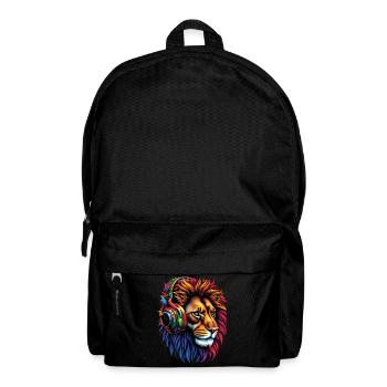 Lion Lover Wildlife Safari Art Lion Colorful - Backpack - black - Front