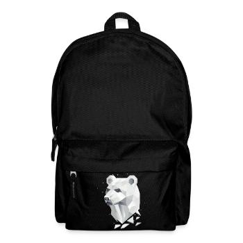 Geometric Bear Head – Strength and Tranquility - Backpack - black - Front