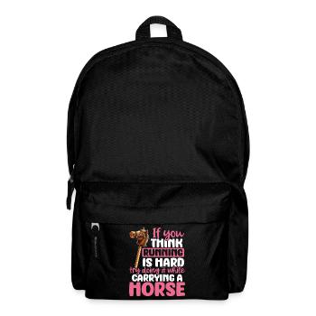 Hobby Horsing Hobby Horse Horse Horse Riding - Backpack - black - Front