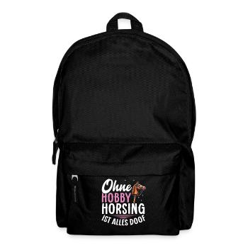 Hobby Horsing Hobby Horse Horse Horse Riding - Backpack - black - Front