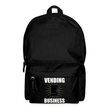 Distributeur automatique de snacks et lettrage d’entreprise de distribution automatique - Sac à dos - noir - Devant