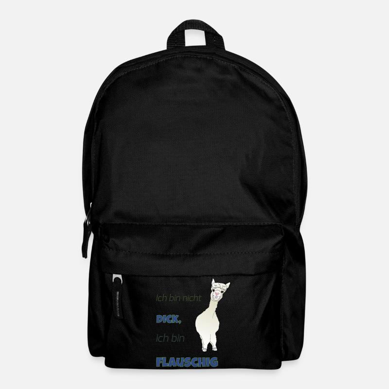 Ich bin nicht dick, ich bin flauschig! - Rucksack - Schwarz